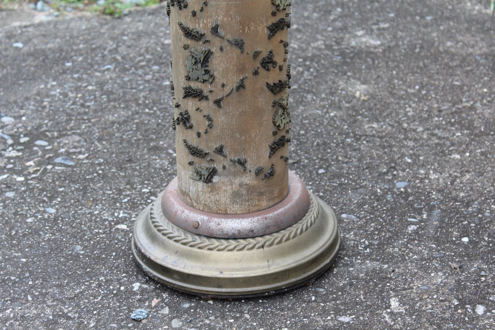 Antique Victorian Wall Paper Pattern Press Cylinder Primitive Wallpaper
