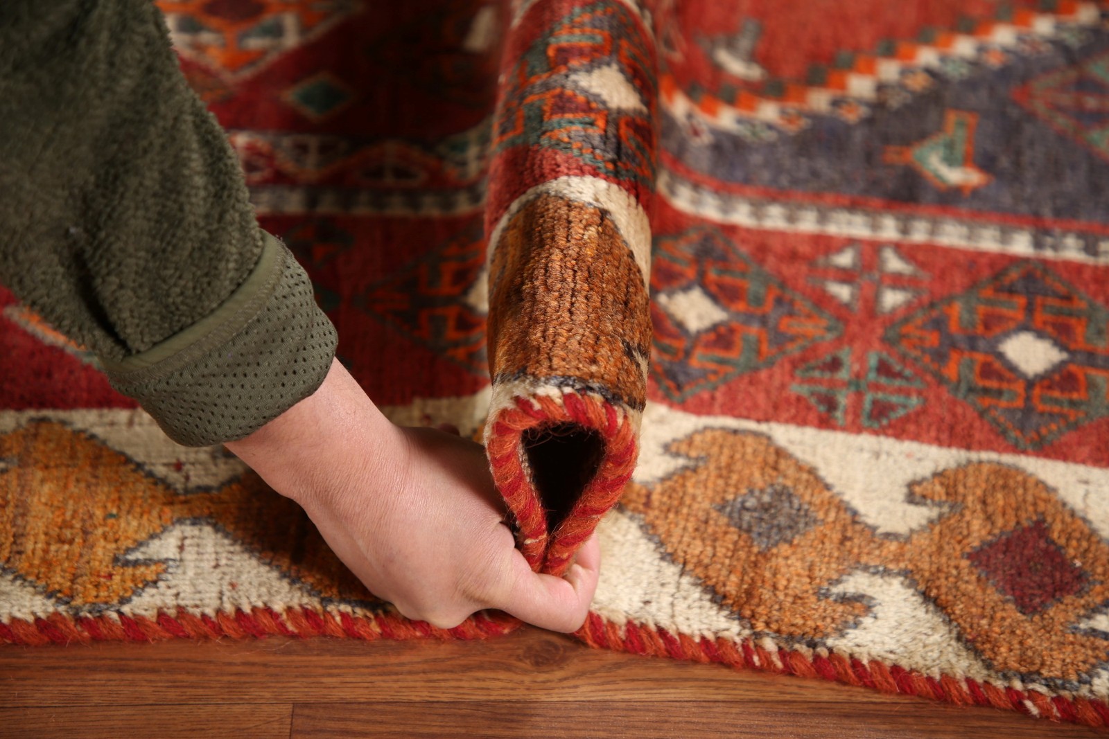 Vintage Home Decor Area Rug Wool Hand-knotted Tribal Traditional Carpet 5×8