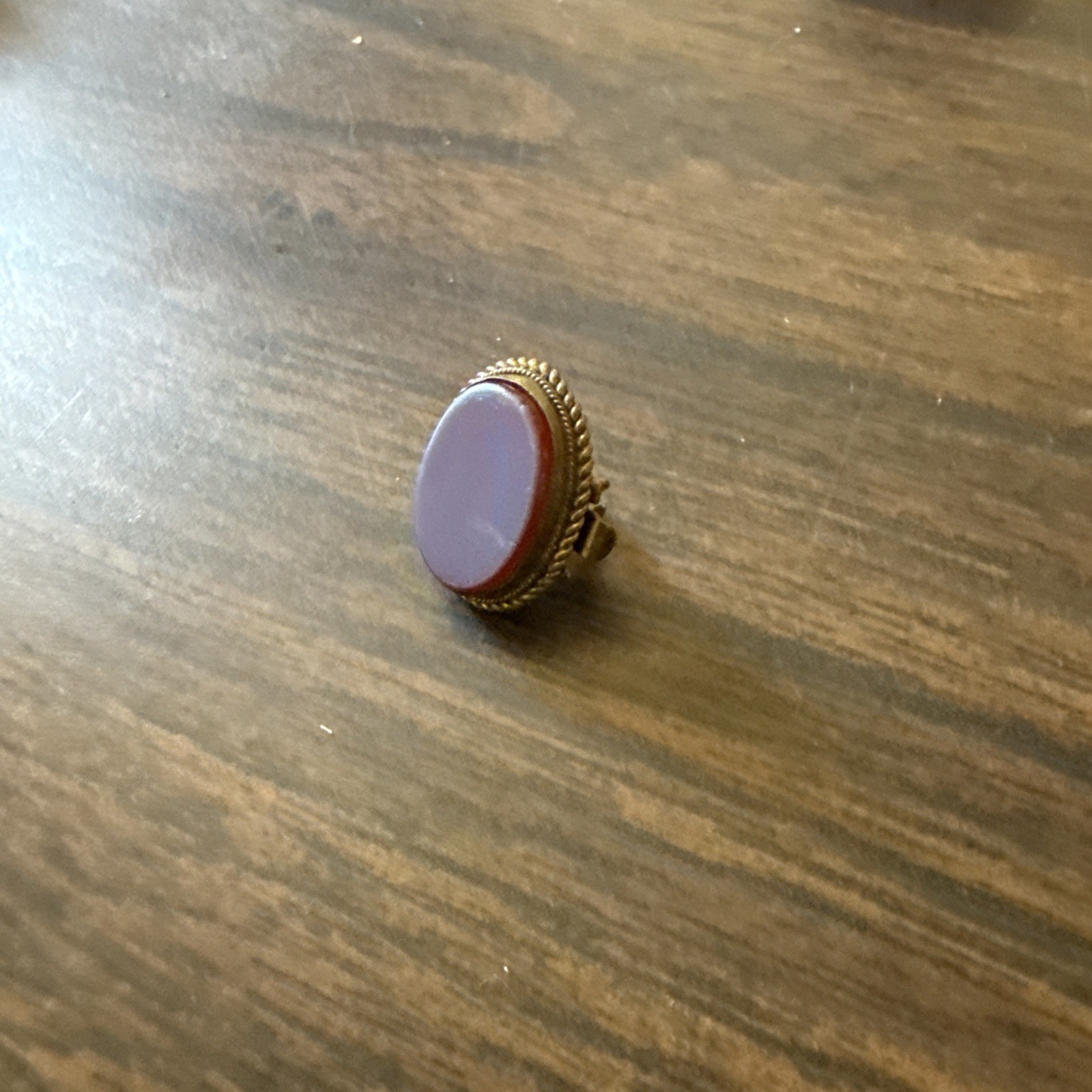 Antique Shirt Stud Bachelor Button By Readings Mixed Metals Bach Button Purple