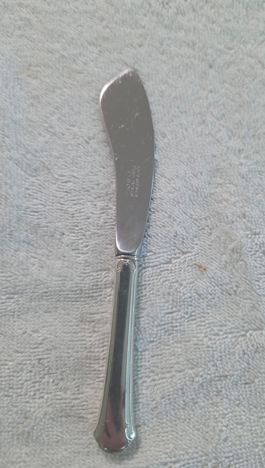 Vintage Towle Chippendale Sterling Silver Hollow Handle Master Butter Knife