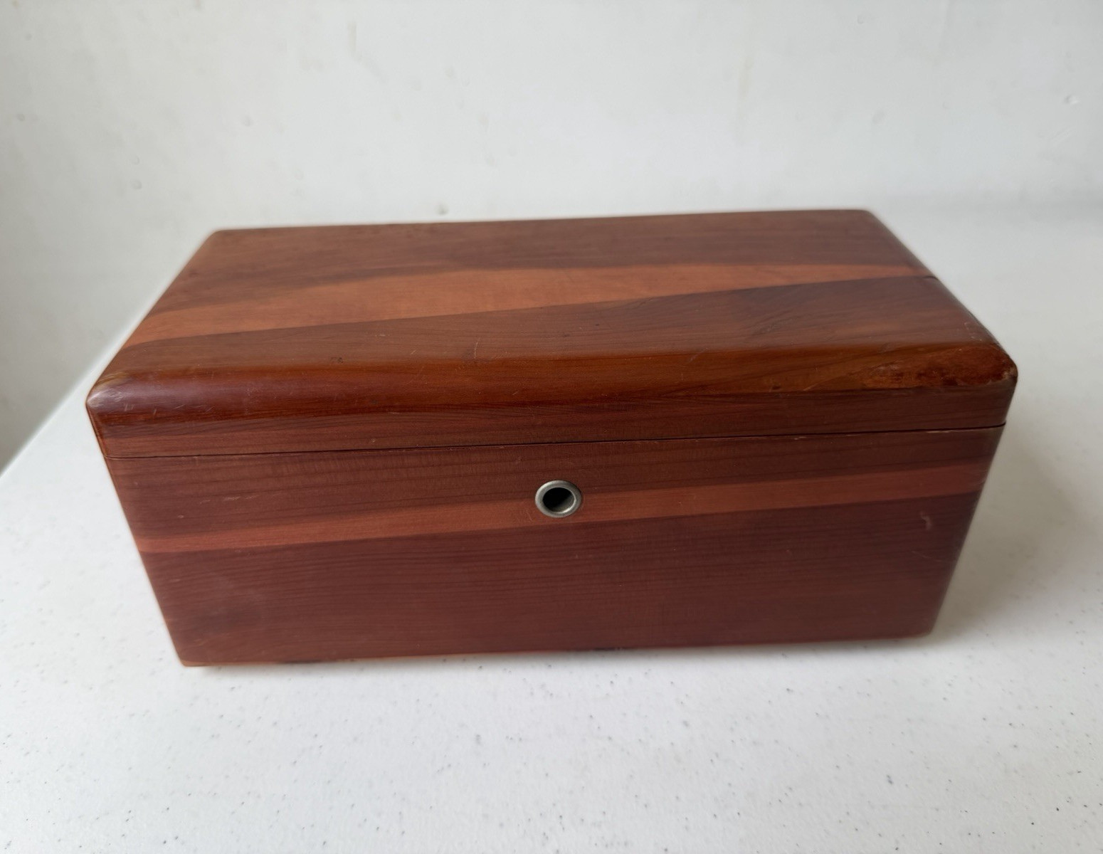 Lane Brown Cedar Wood Chest Box Hinged Lid Fully Assembled