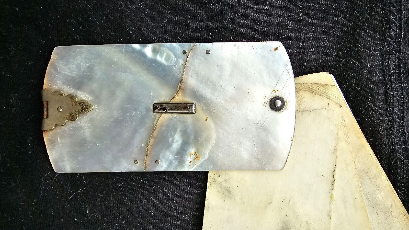 Antique Mother of Pearl Aide Memoire, Miniature Notebook
