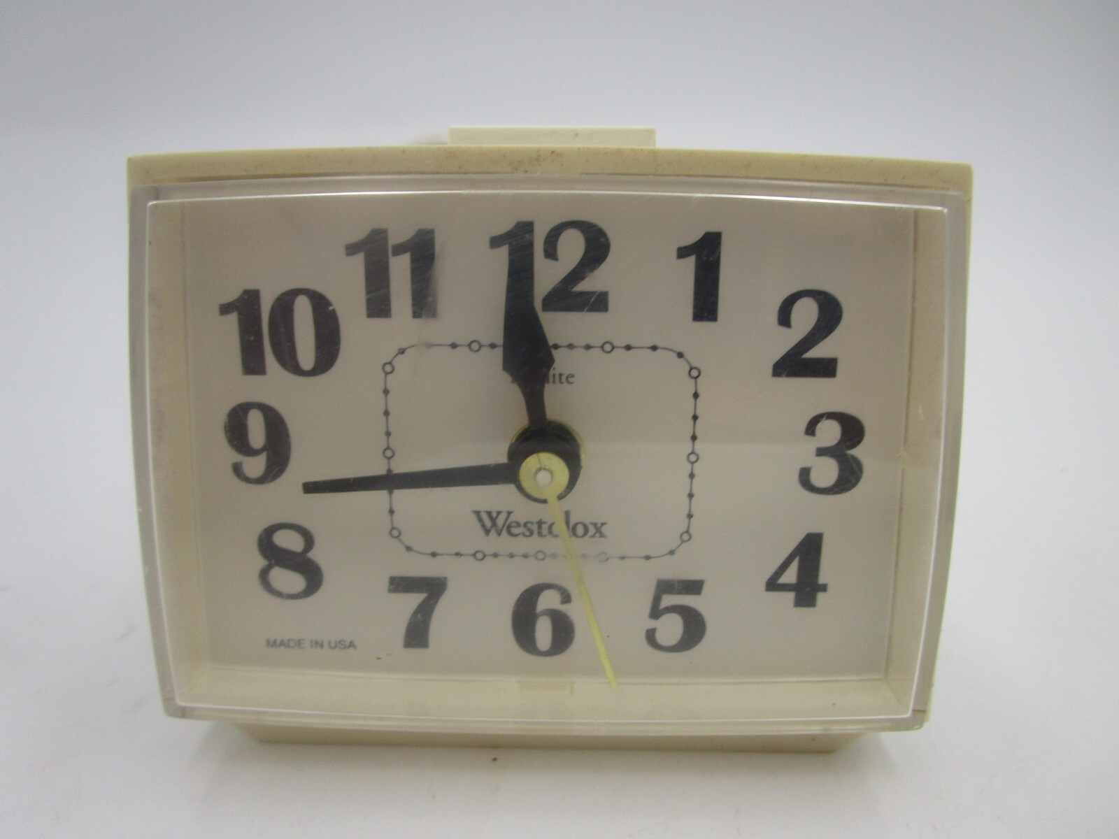 Westclox Dialite Vintage Electric Alarm Clock Model 22090-22540 Made in USA