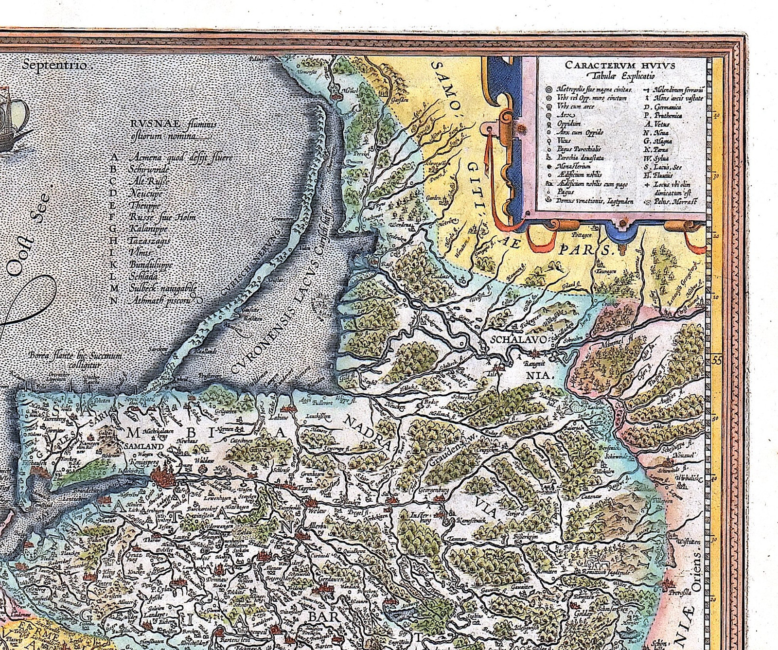 POLAND LITHUANIA “Prussiae vera descriptio” A. Ortelius 1609 ORIG. ANTIQUE MAP