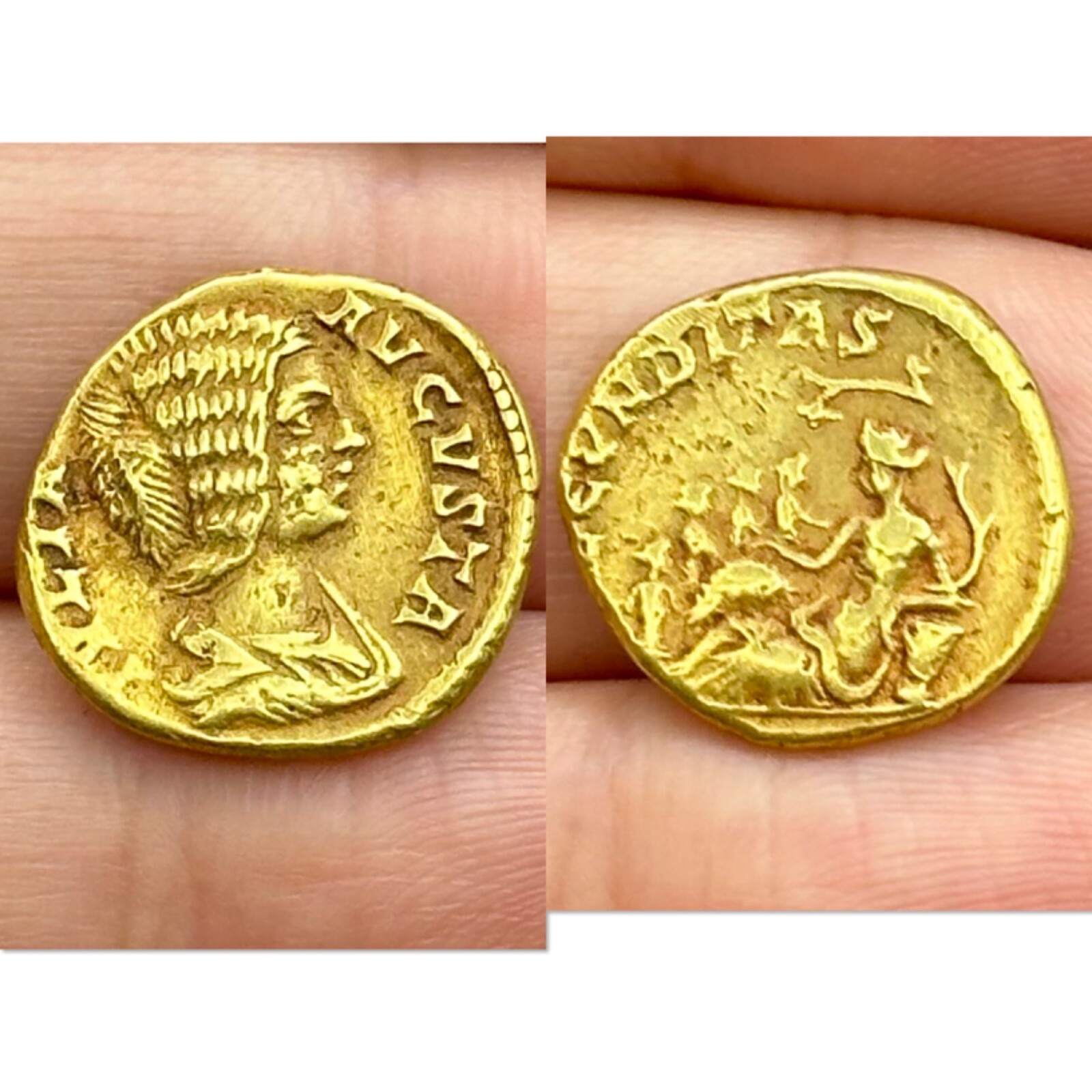 Ancient Roman Empire High Carat Gold Coin In Good Condition