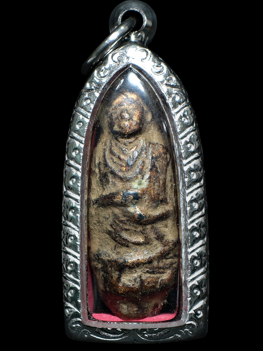 Takrut Somdej Toh Wat Rakang Gold Gilded Metal Sacred Buddhist Old Heritage