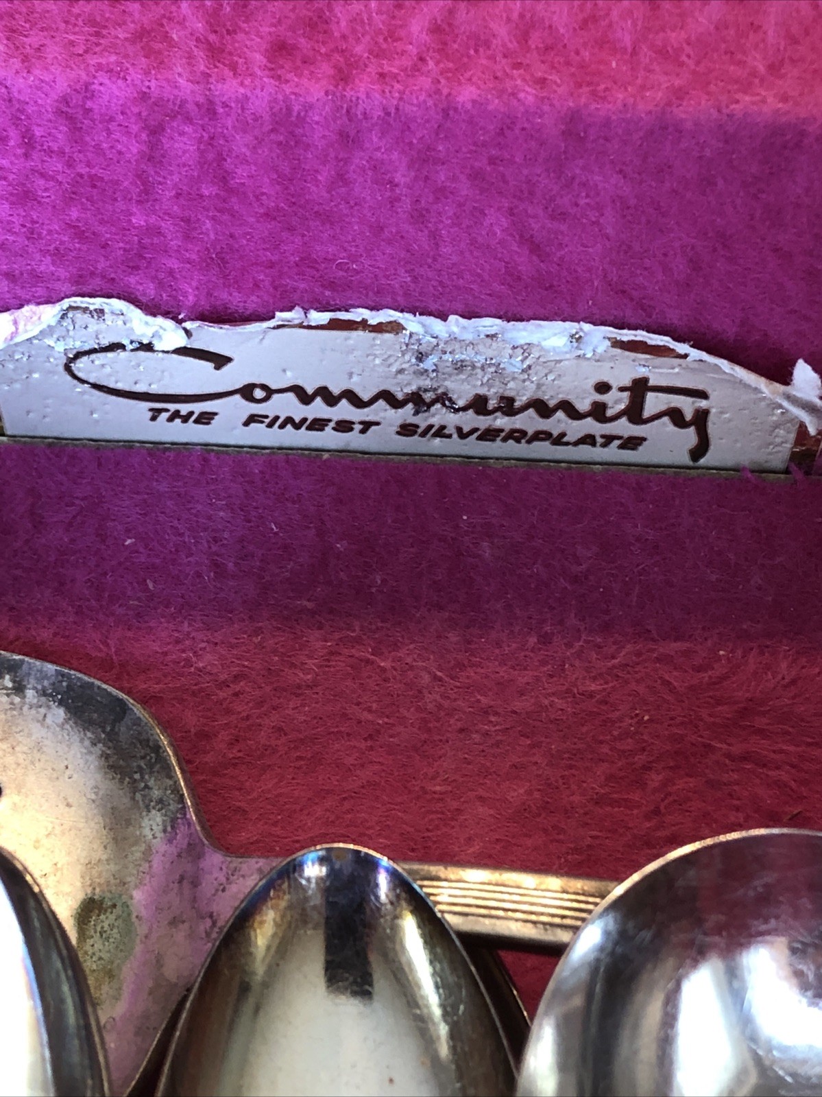 VTG Oneida Community Flatware Silverware White Orchid 77 Pc Silver Plated MCM