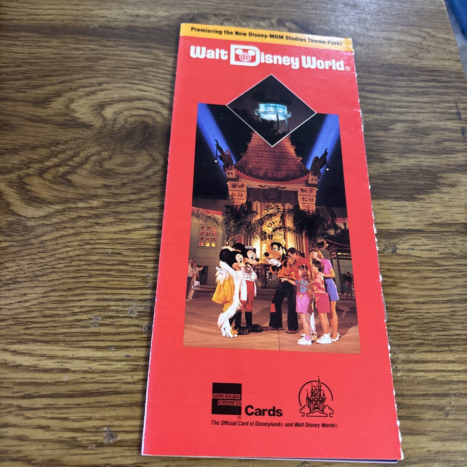 Walt Disney World, Premiering MGM Studios theme Park Brochure 1989 Disney, AMEX
