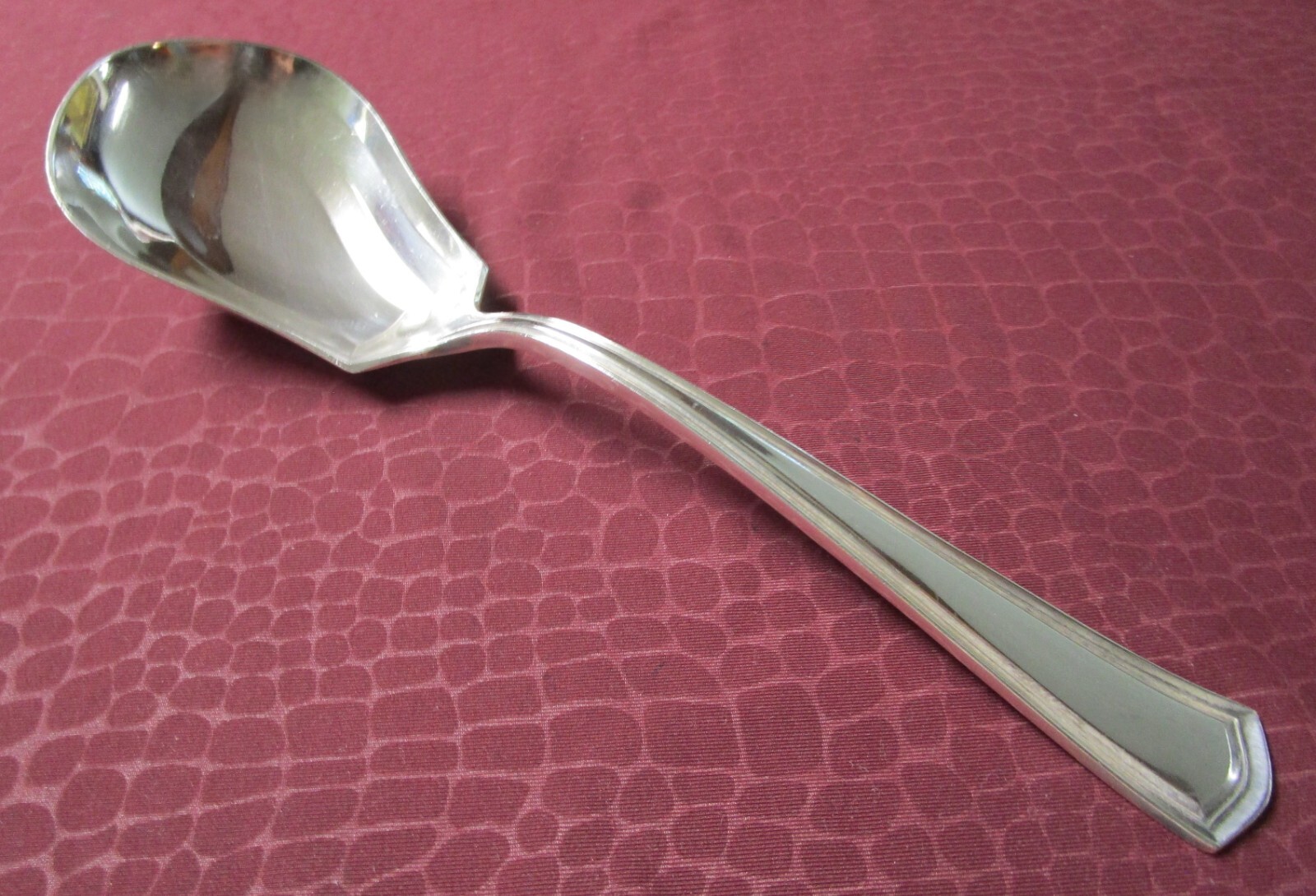 GEORGE WASHINGTON 1913 Large Serving Spoon Alvin Silverplate No Monograms bu