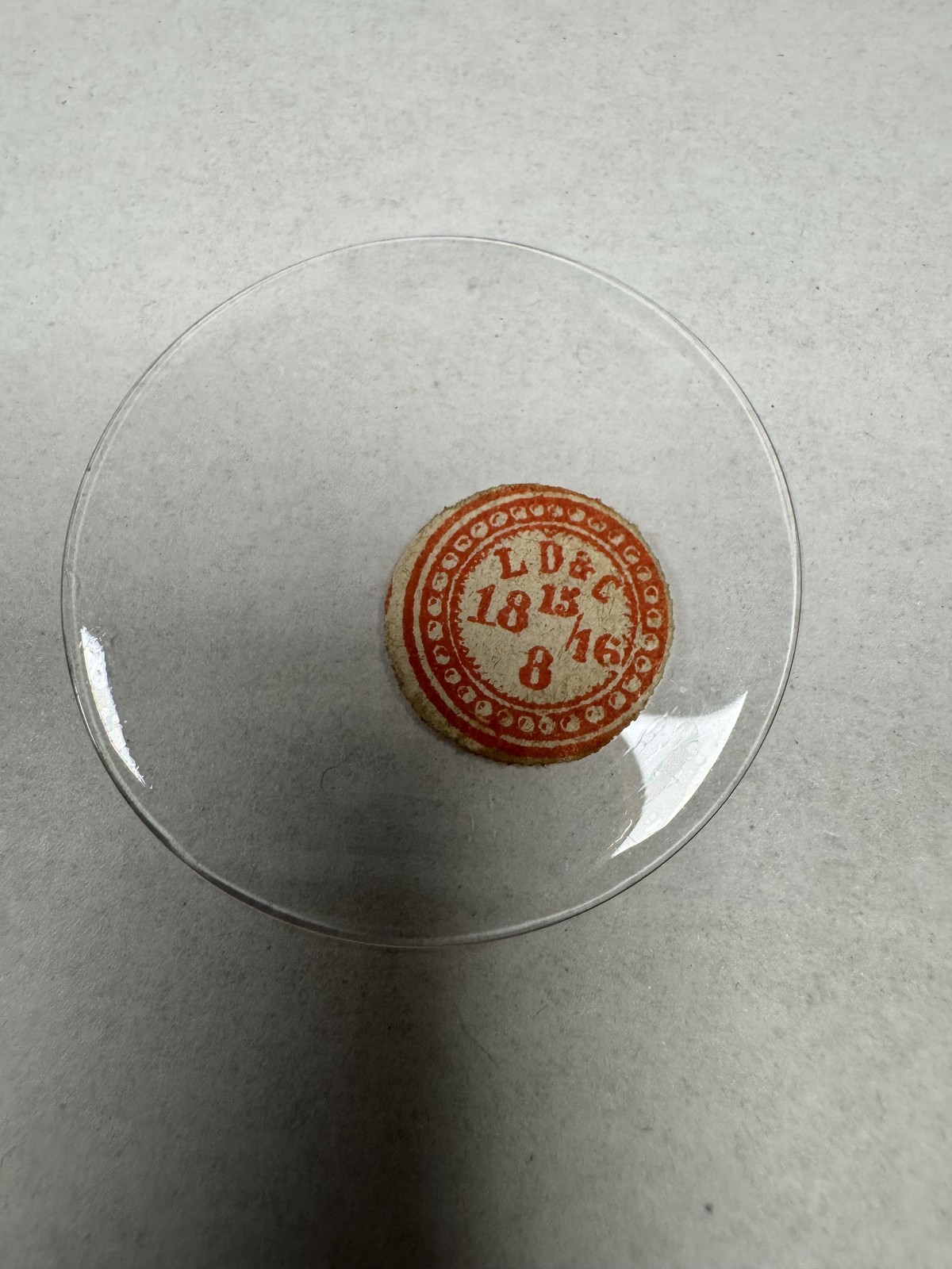 Antique LD&C Glass Pocket Watch Crystal 42.83mm Clear Round Repair Part