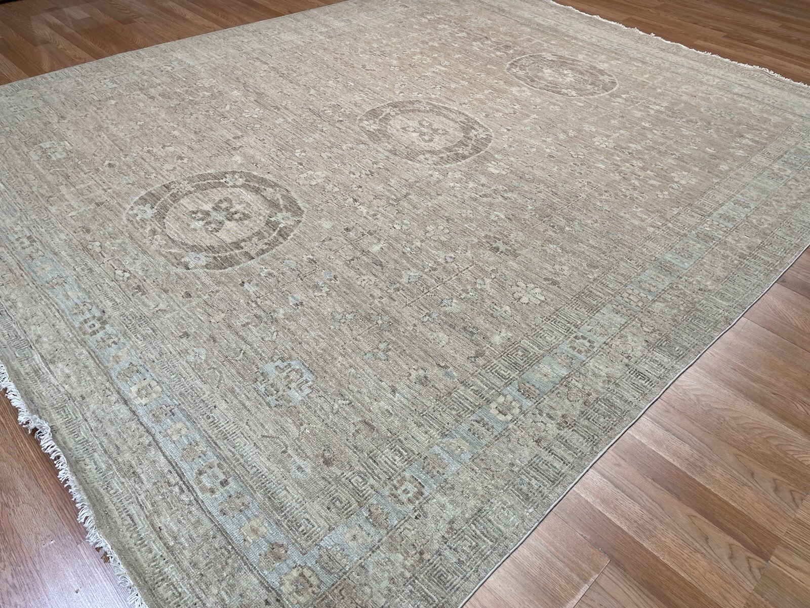 Terrific Transitional – Oriental Khotan Design – Tribal Rug – 7.10 x 9.9 ft.