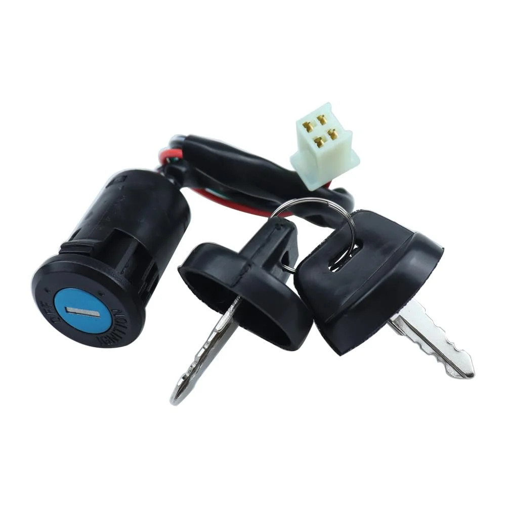 4 Pin Ignition Switch Key Set with Cap for 50cc 70cc 90cc 110cc 125cc 150cc 200c