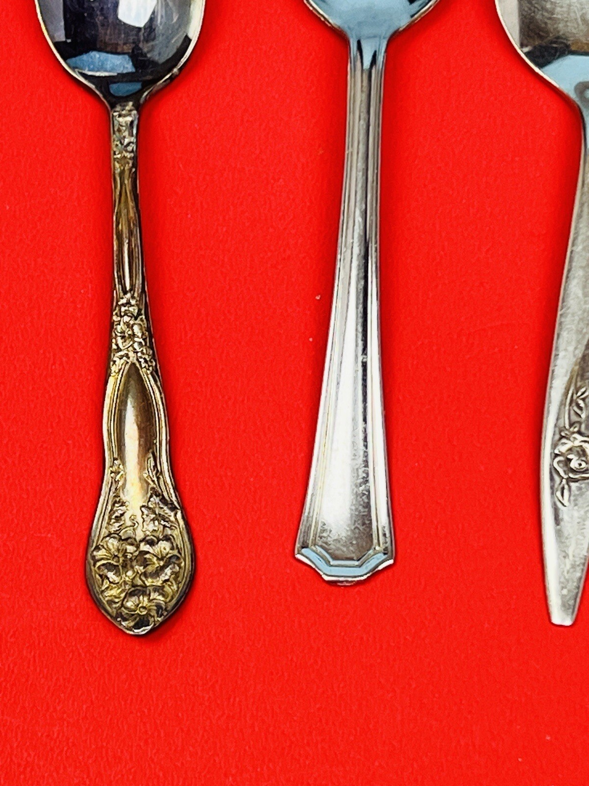 Antique Baby Spoons Vintage Lots Of four Some Royal, BC, Oneida, Fairfield