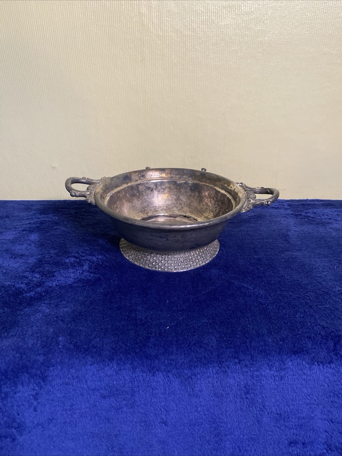 Antique Ornate Rockford Silver Co Quadruple Plate Master Butter Dish 1636 No lid