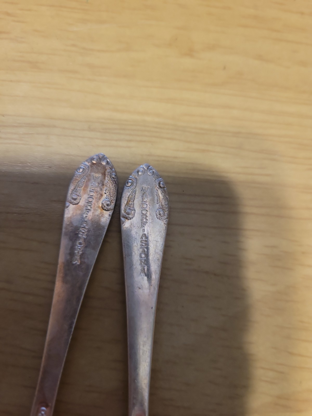 Vtg 2 Waldorf Astoria Silver Plated Demitasse Spoons International Silver Co.
