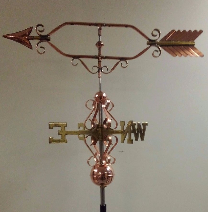 Beautiful large ARROW COPPER WEATHERVANE,sold as shown