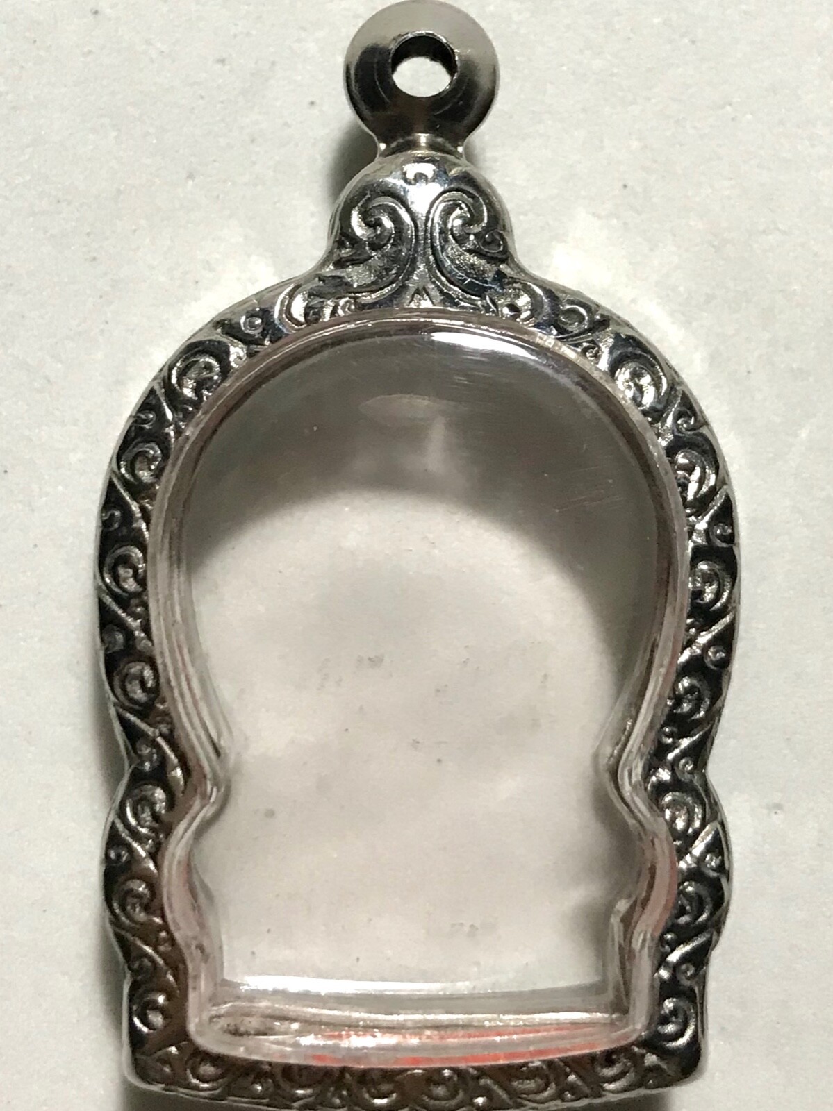 STAINLESS STEEL CASE/CASING AMULET PHRA LP THAI BUDDHA PENDANT C3 h4.2 w2.8 cm