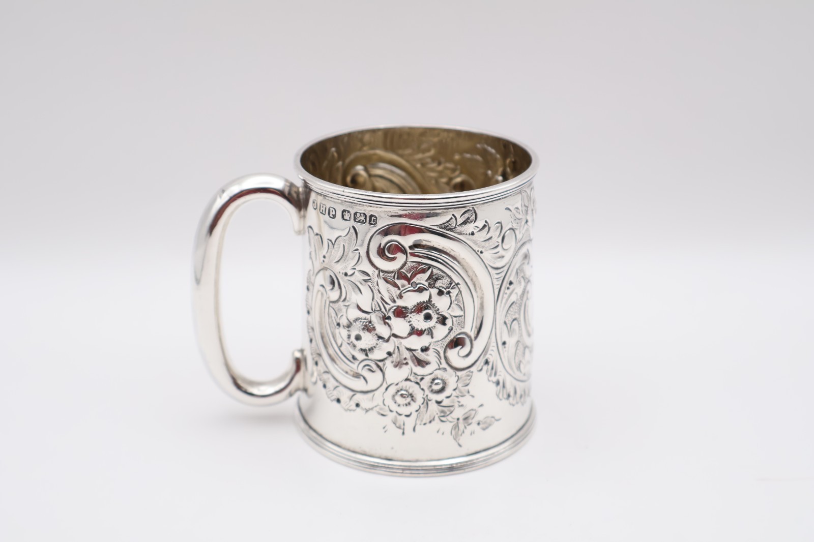 Antique Victorian Solid Silver Christening Cup Mug Hallmarked Sheffield 1895
