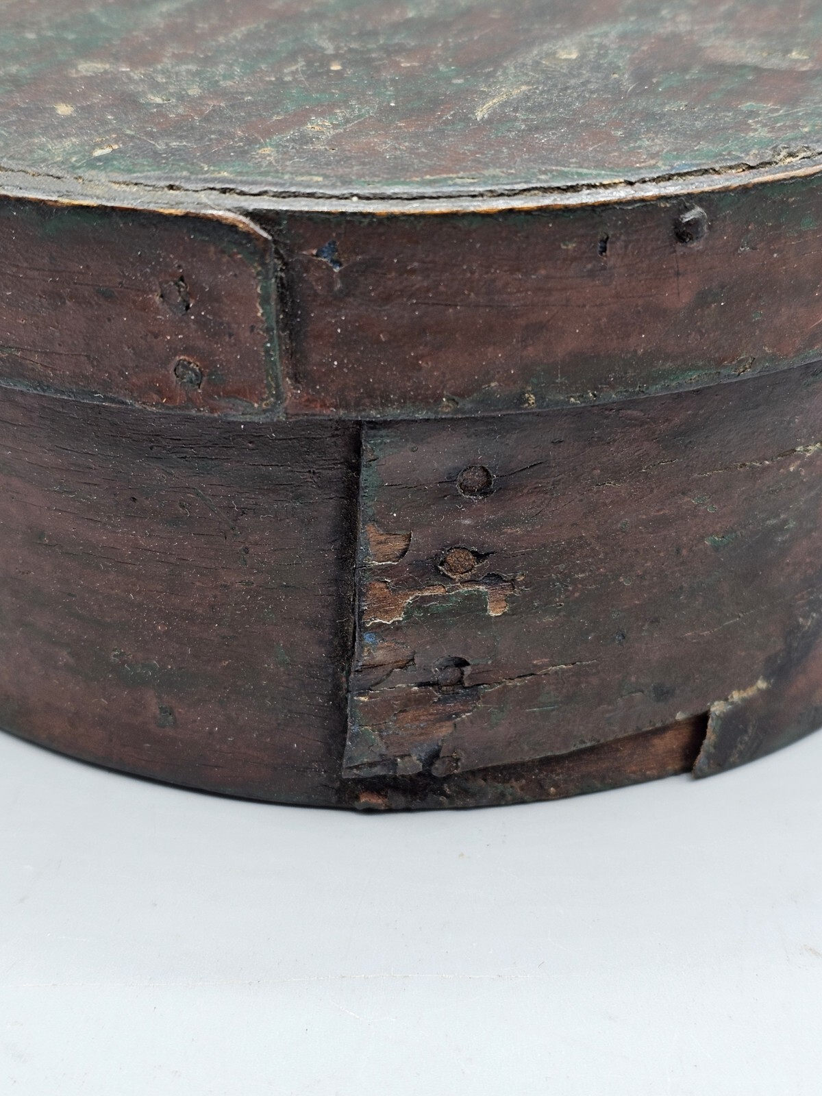 Antique Primitive Small 6.5″ Diameter Pantry Box – Great Patina