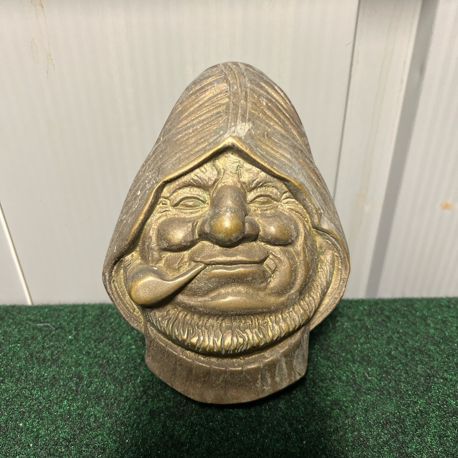 Vtg 1979 Penco Brass Door Knocker Old Man of the Sea Captain Sailor Nautical