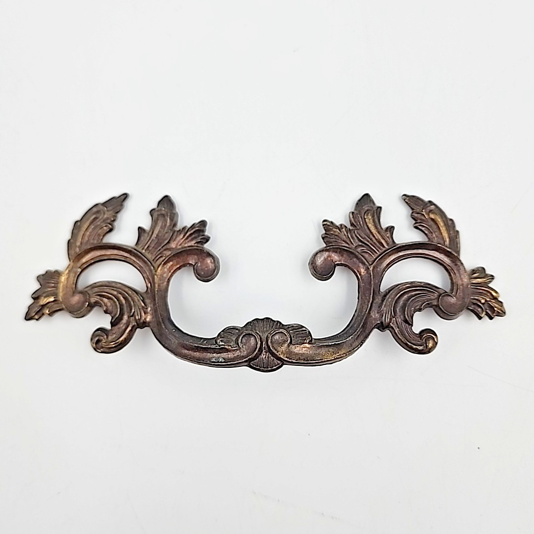 Vintage Drawer Pull French Provincial 3-1/2″ Centers 6-1/8″ Wide Keeler K8949
