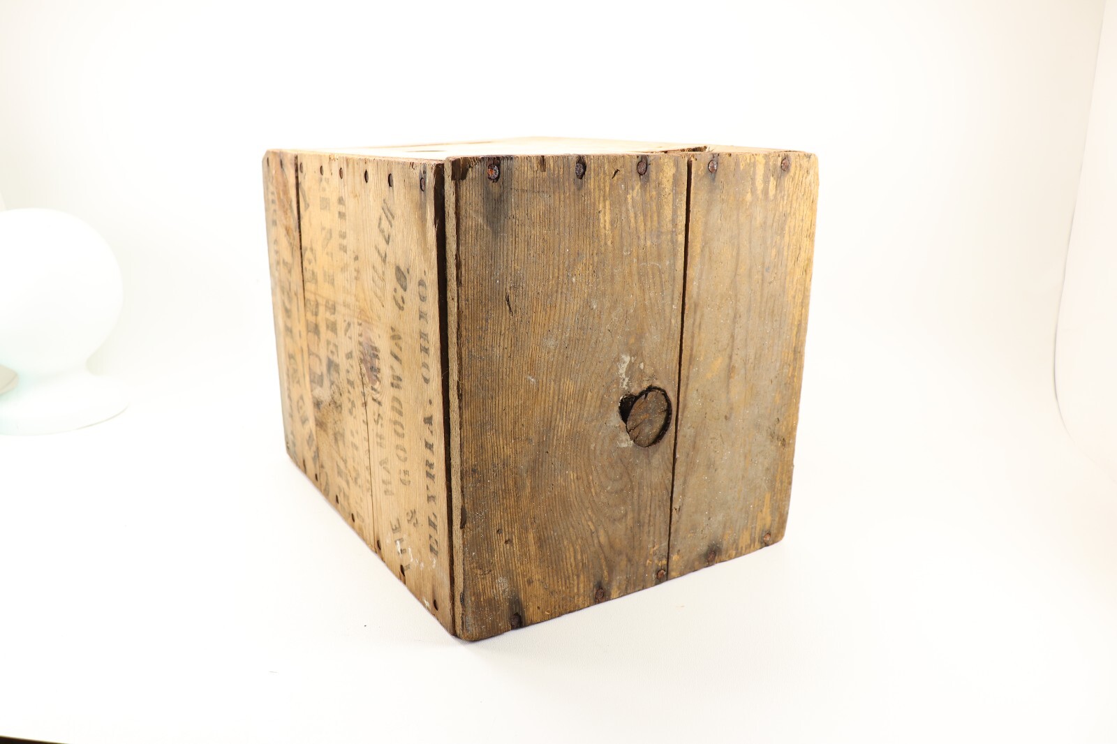 Antique Wooden Crate Box, Harshaw Fuller & Goodwin Pure Glycerine , Elyria Ohio