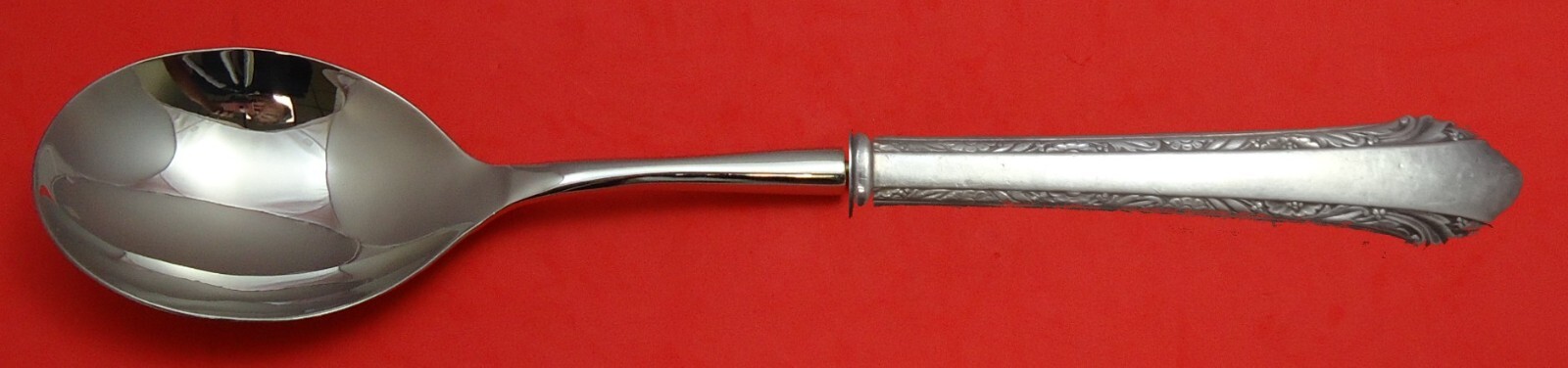 Chased Romantique by Alvin Sterling Silver Casserole Spoon HH WS 11 1/4″ Custom