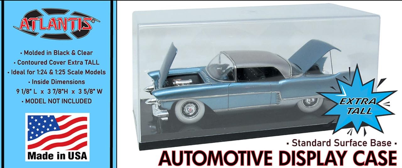 Atlantis 1013 Extra Tall Clear Display Case for 1/24 & 1/25 Scale Model Cars