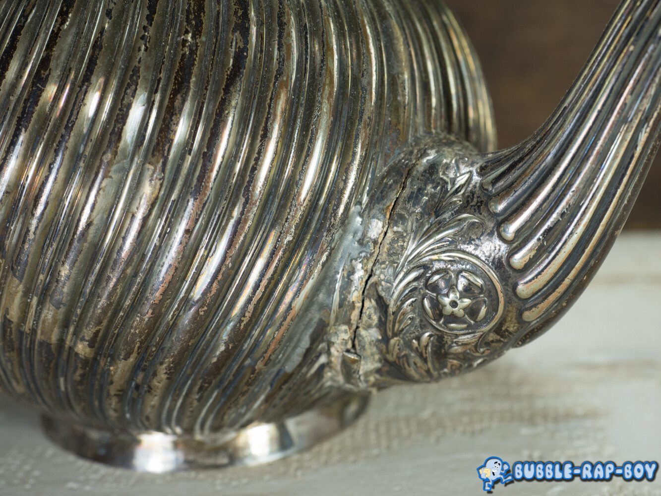 SILVER PLATED TEAPOT JAMES DIXON AND SONS FILM PROP DISPLAY ITEM CIRCA 1820-1920