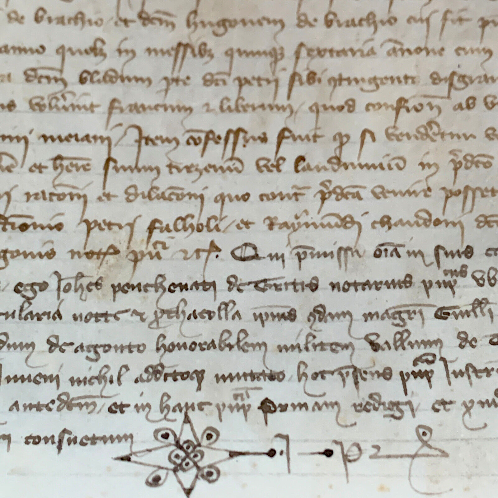 MEDIEVAL VELLUM MANUSCRIPT 1341