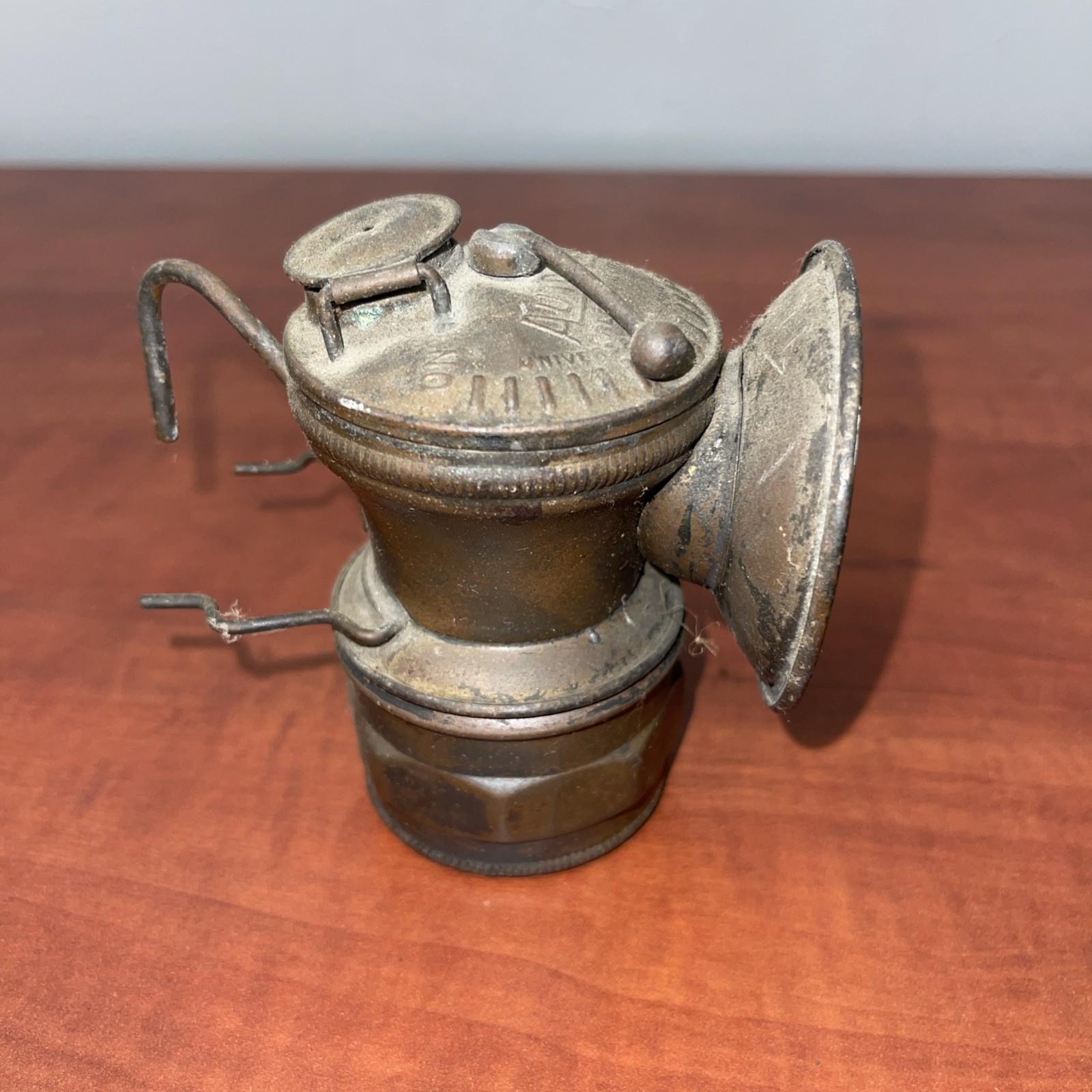 Auto-Lite Underground Miners Carbide Cap Lamp-Early Era From A Collectors Estate