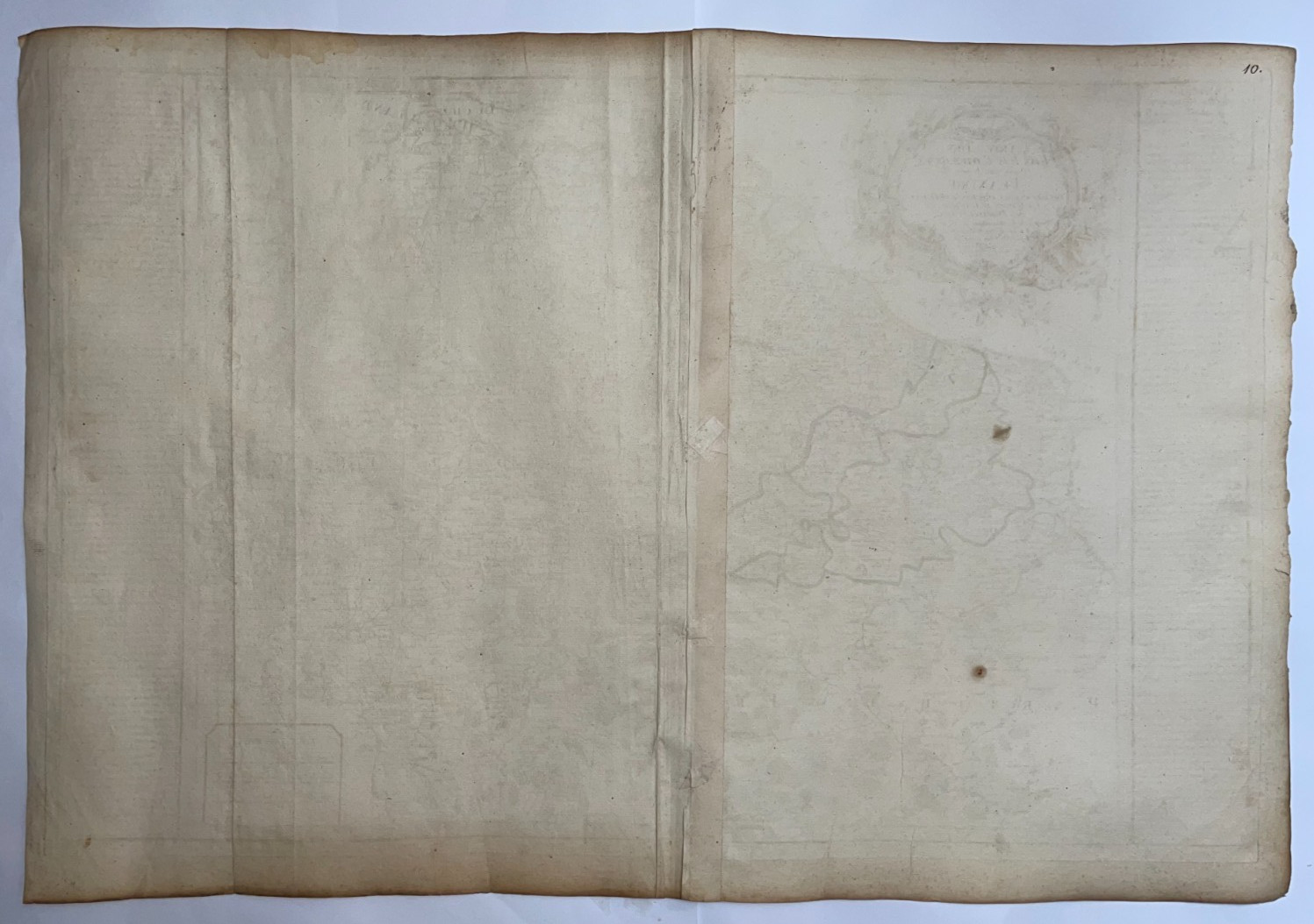 FLANDERS DATED 1756 J.B. NOLIN LARGE ANTIQUE ENGRAVED MAP 18TH CENTURY