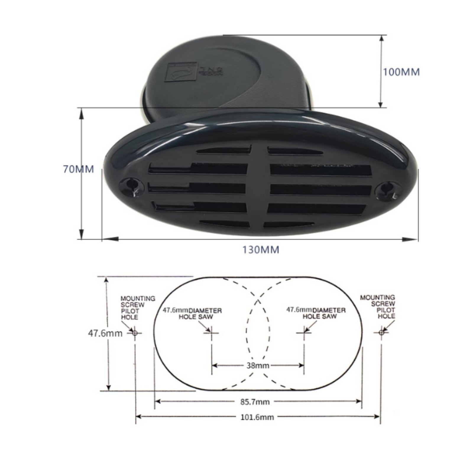 Marine Electric Siren Siren 12V Boat Siren Siren Loud