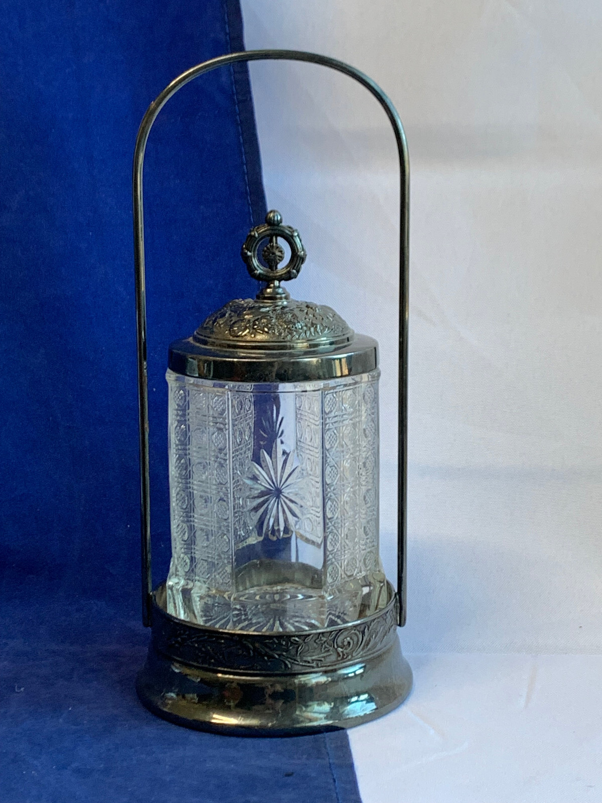 Antique Rogers Meriden Pickle Castor Canister Server Storage 137 Silverplate