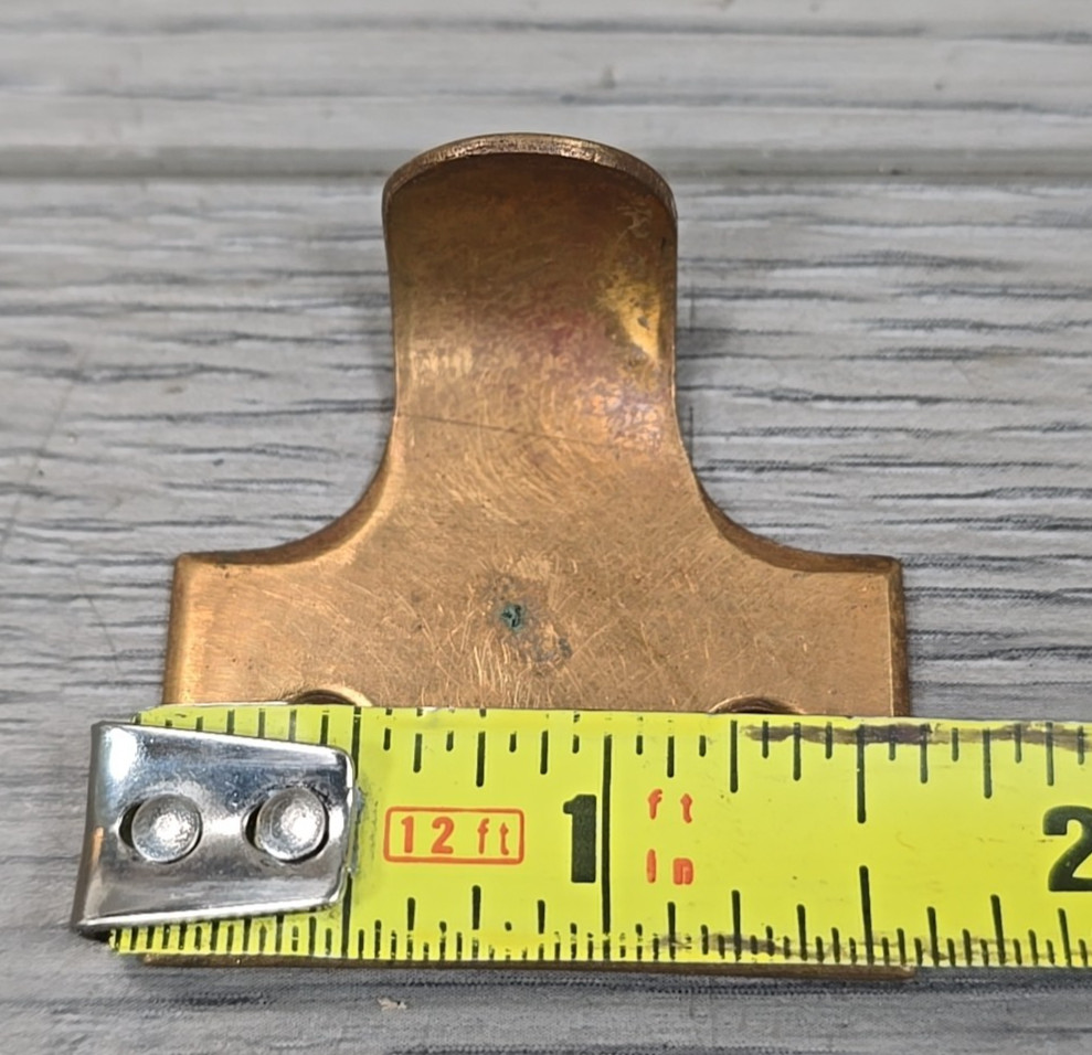 Antique Solid Brass Sash Lifts Hook Style Finger Pulls Window Hardware – 3 Pc