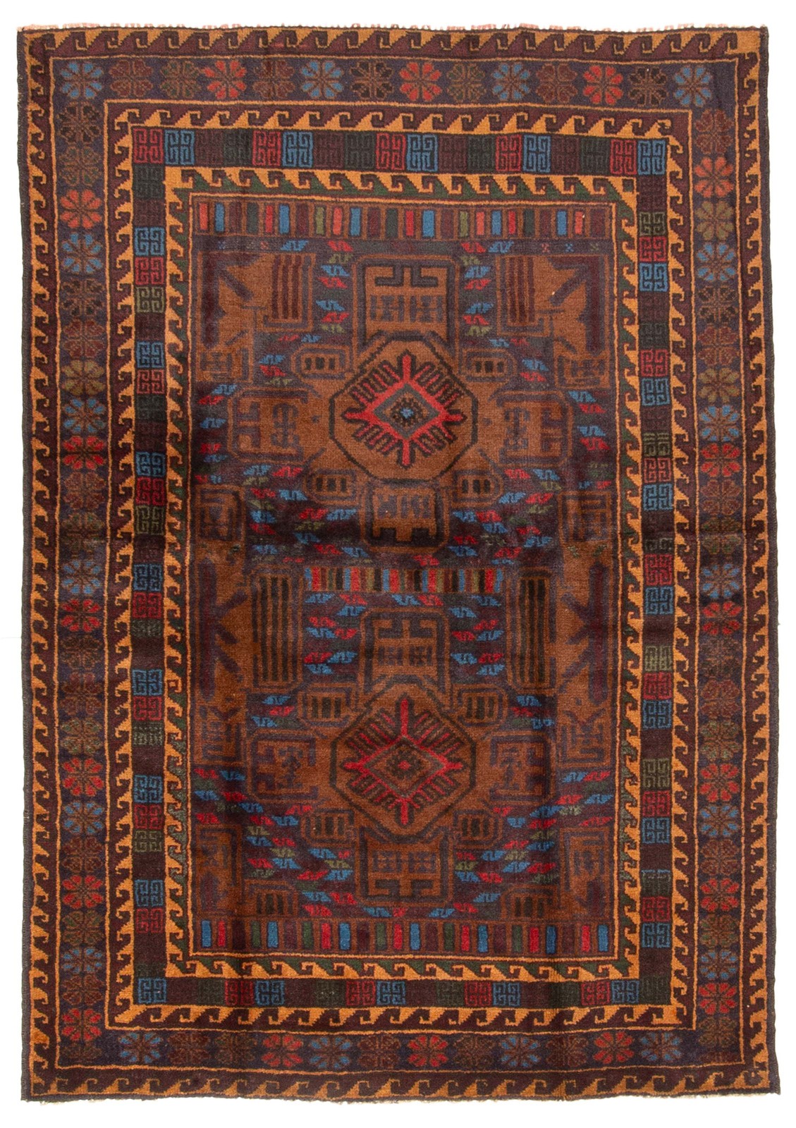 Traditional Vintage Hand-Knotted Area Rug 3’10” x 5’6″ Oriental Wool Carpet