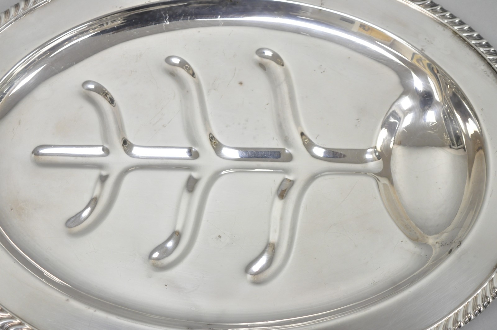 Vintage Sheffield Regency Silver Plated Oval Meat Cutlery Serving Platter Tray
