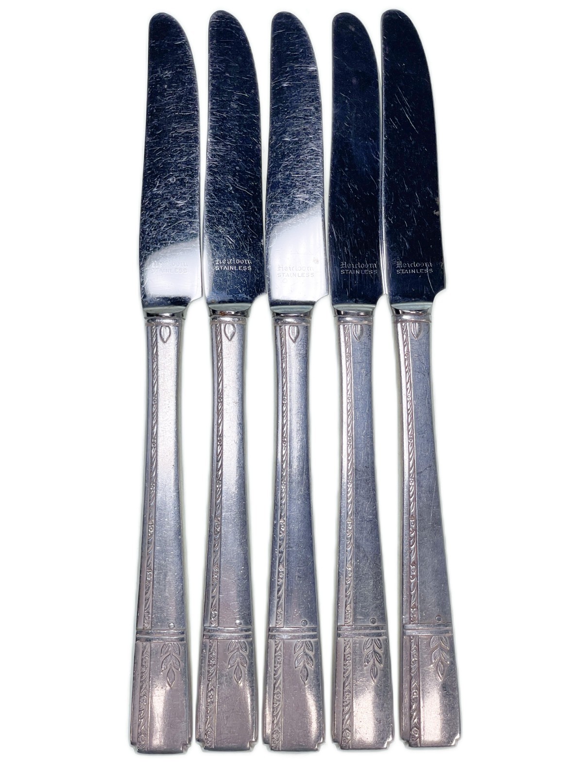 5 Table Knives Oneida GRENOBLE Heirloom Stainless Flatware