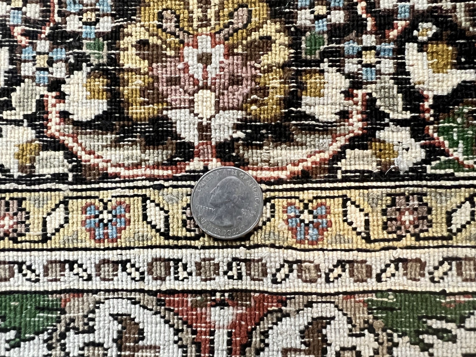 Silk Turkish Rug 3×5 Kayseri Tree of Life Birds Handmade Vintage Fine Carpet