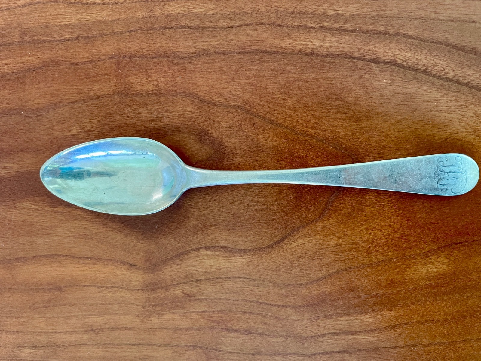 Coin Silver Bird Back (2) Teaspoons Joseph Shoemaker – Philadelphia 1785-1829