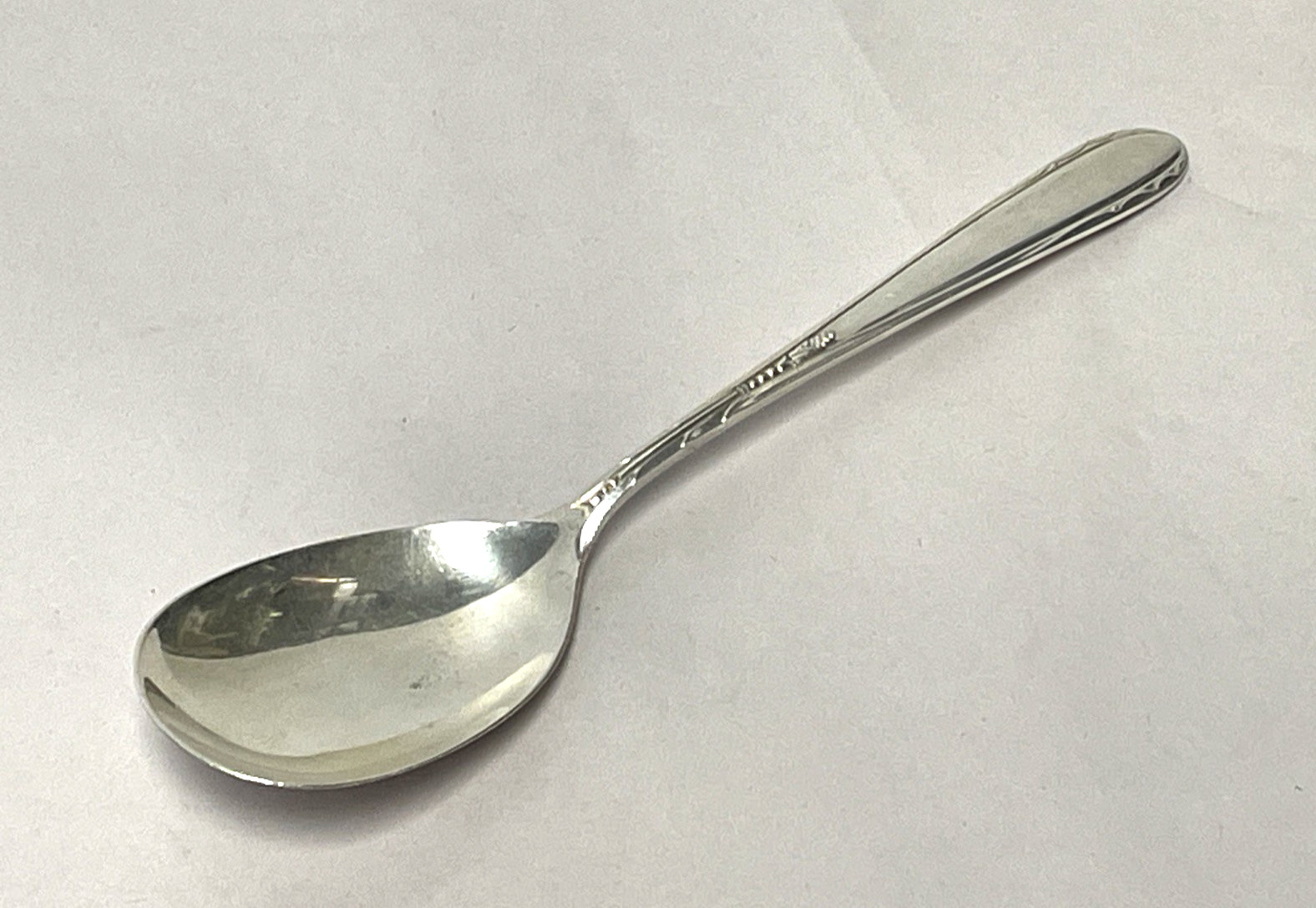 Oneida Heiress Sterling Silver Serving Spoon 8.5” 67g Vintage