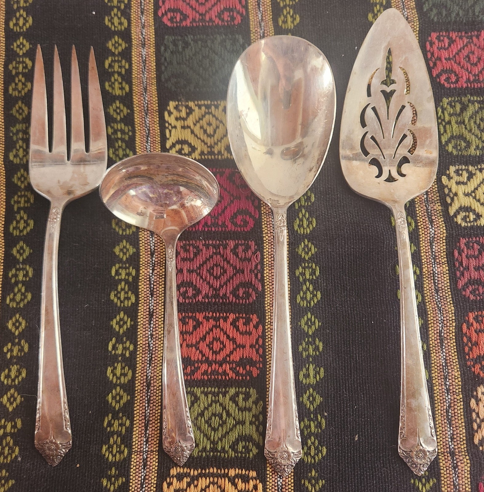 Rogers & Bro. Starlite Silveplate IS Serving Set USA