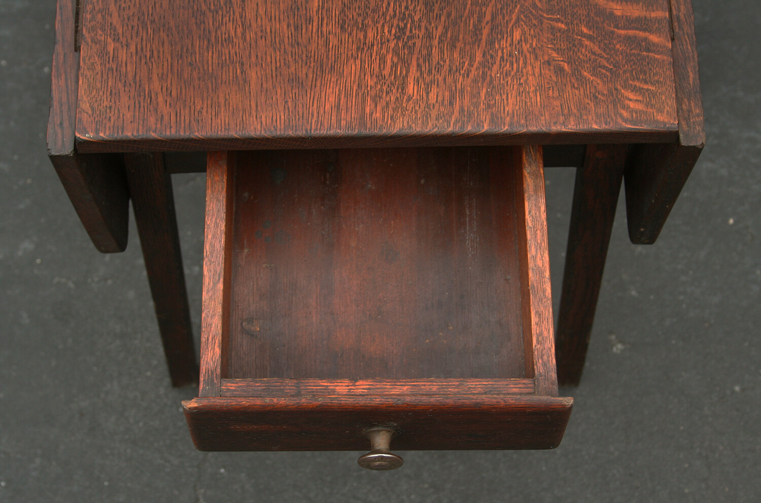 A Miniature Antique Drop Leaf Table