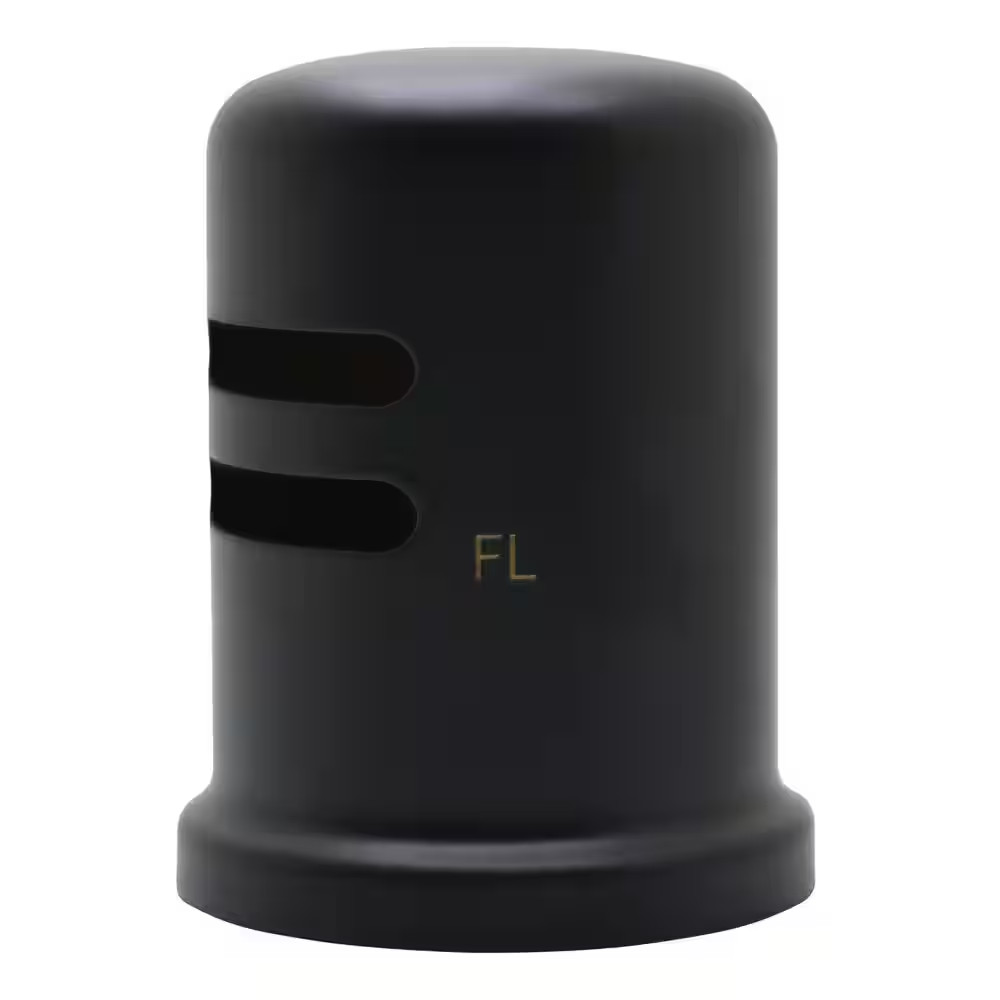 1-3/4 In. Air Gap Kit with Skirted Brass Cap in Matte Black