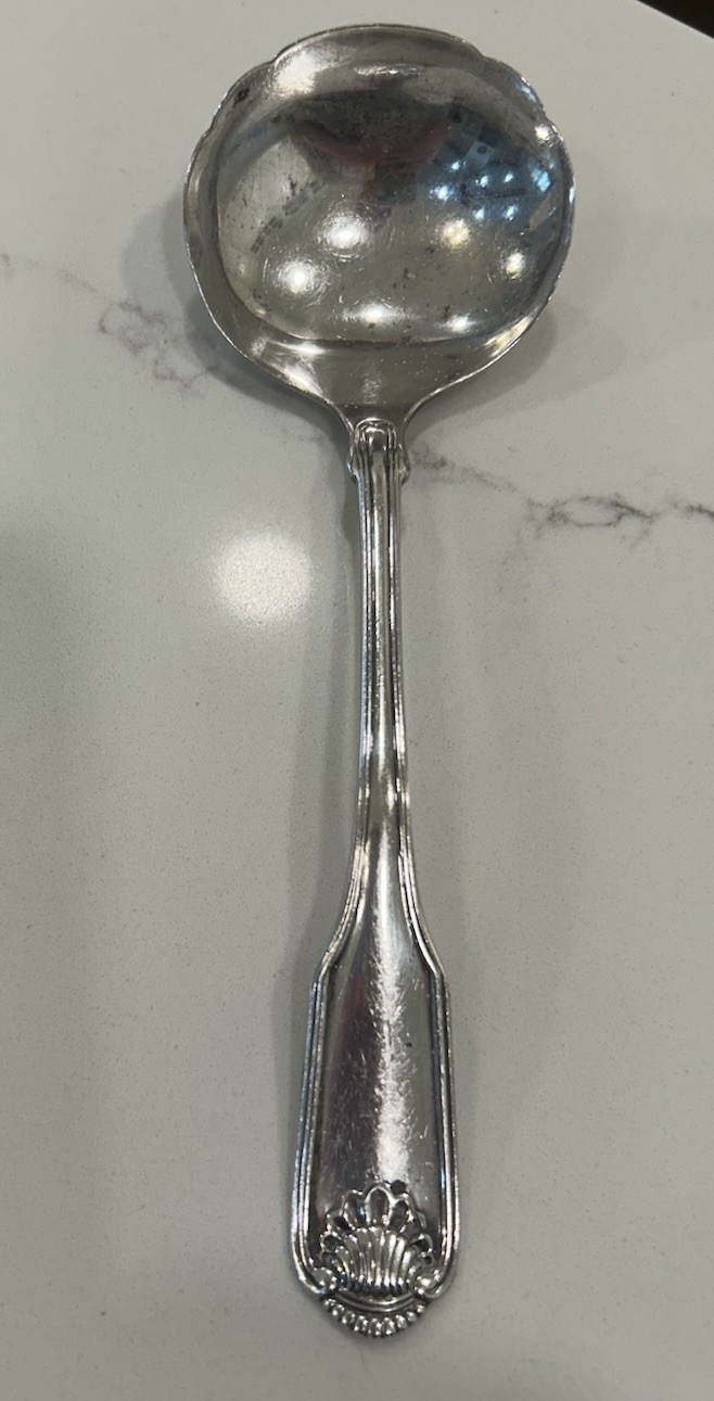 Vintage Community Serving Soup spoon 8” Shell Design Stainless Steel