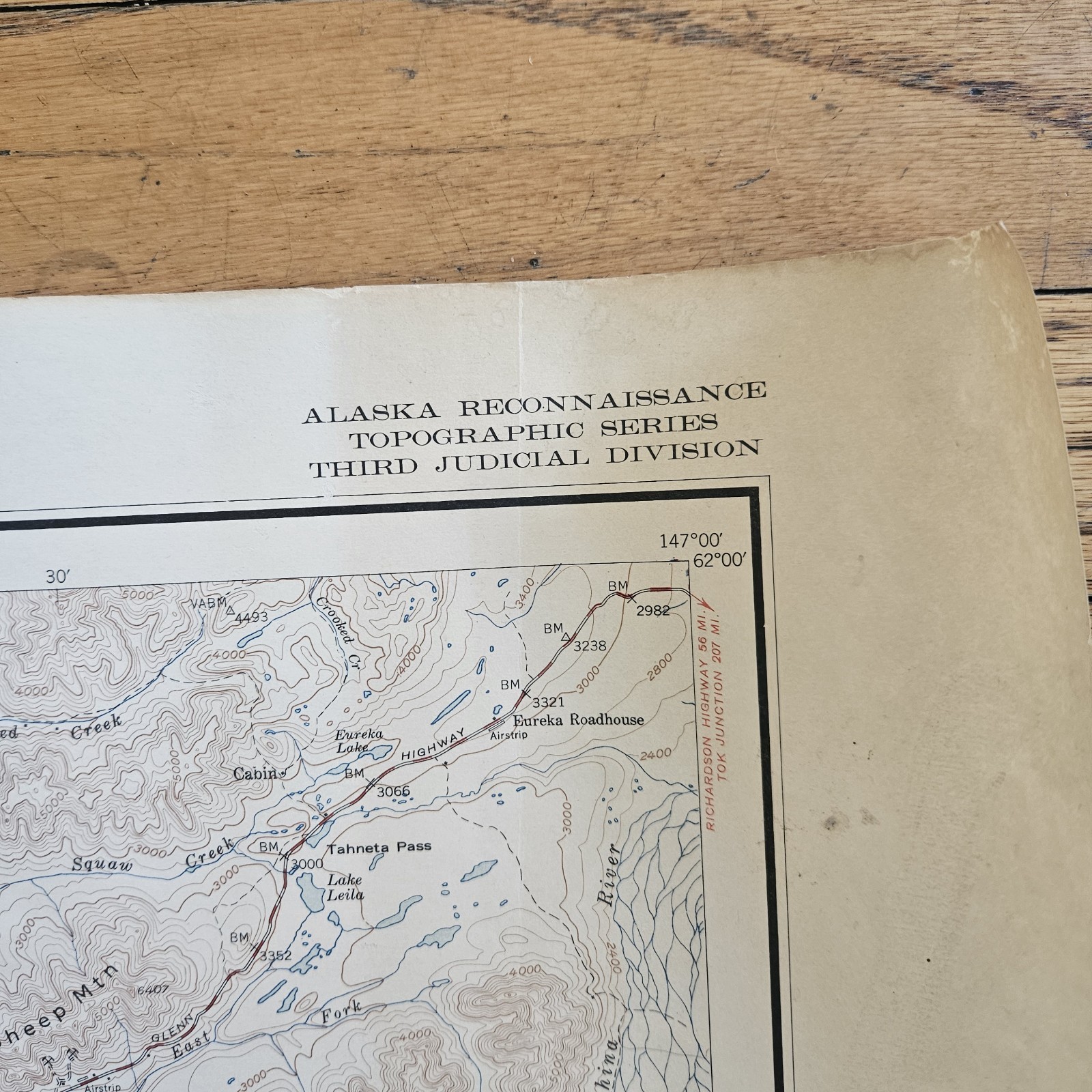 Vintage 1940-50’s Set Of USGS Seward, Anchorage, Tyonek Alaska Topographic Maps