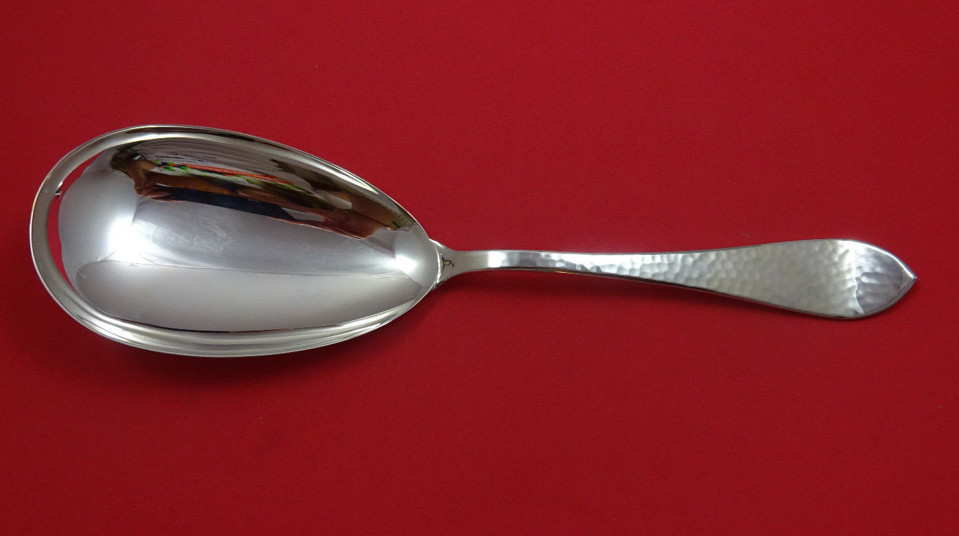 Martele by Robbe and Berking Sterling Silver Rice Spoon New Never Used 10 1/4″