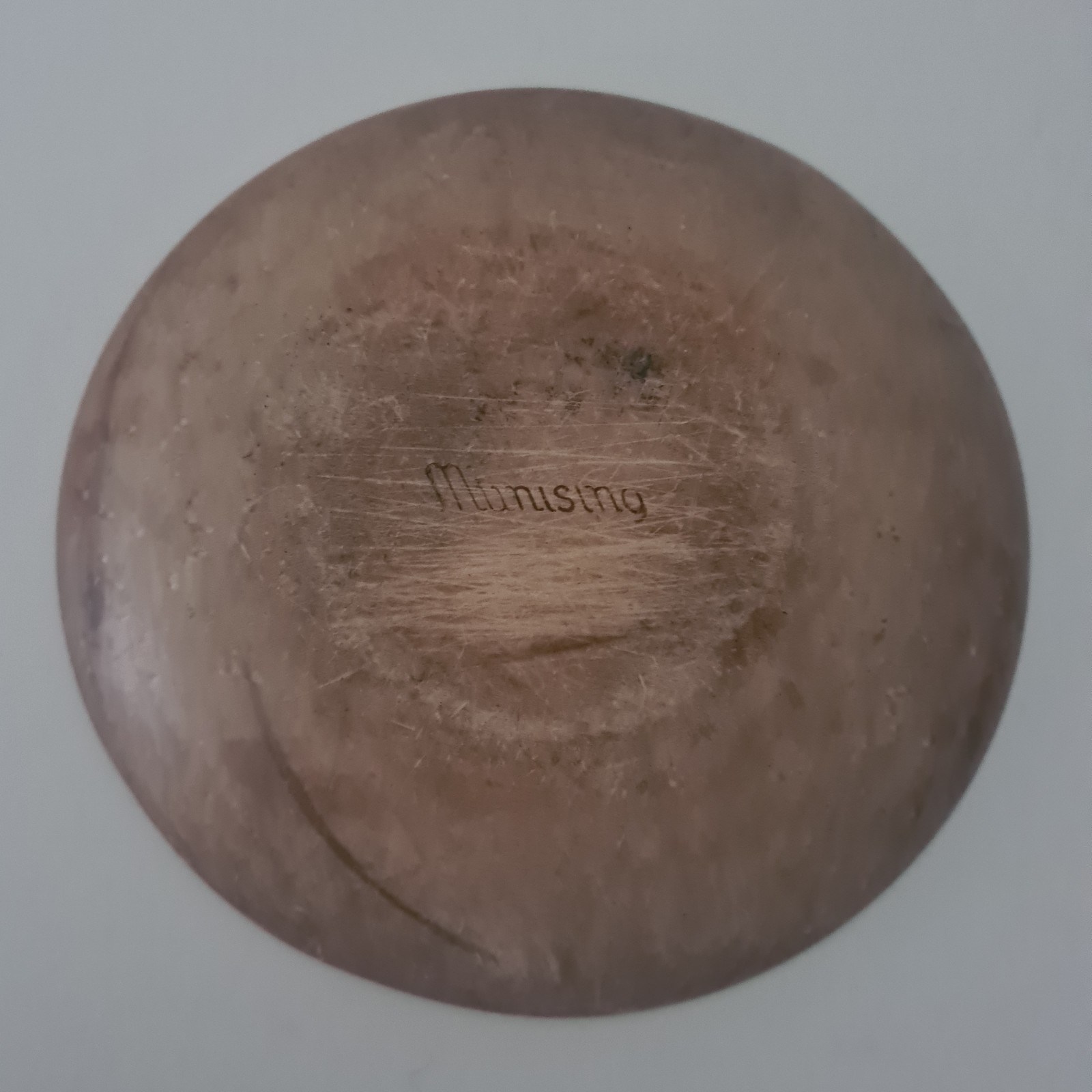 Munising Vintage Wooden Bowl Farmhouse Rustic 22.5cm Wide