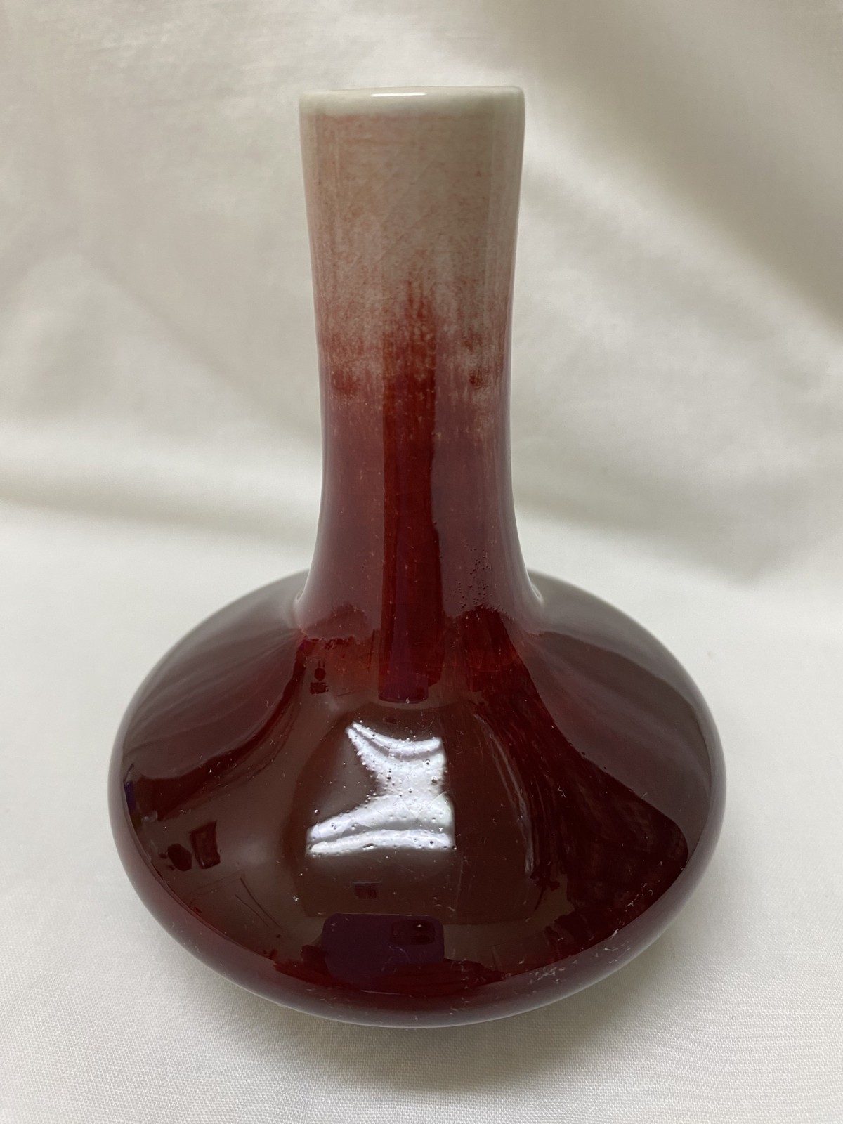 Vintage Jingdezhen Chinese Porcelain Sang de Boeuf (Oxblood) Glaze Vase