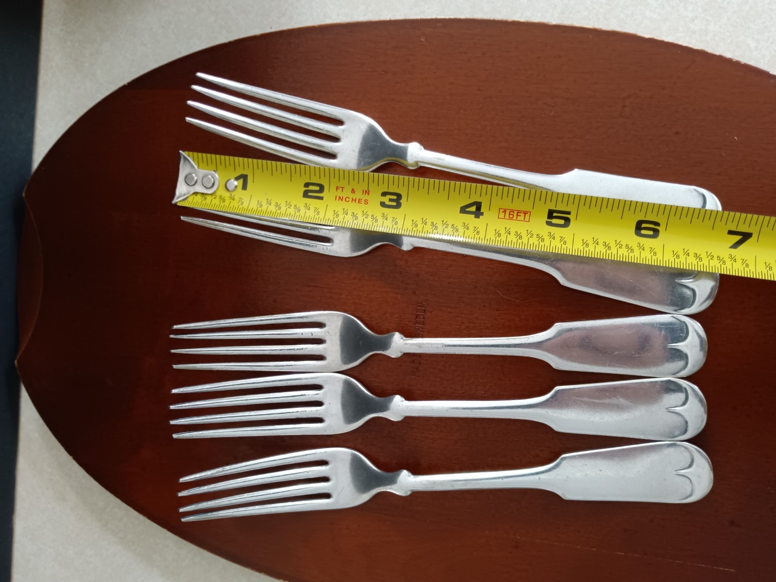 Bridgeport Silver Co Dinner Forks Silverplate Set of 5 Colonial Style